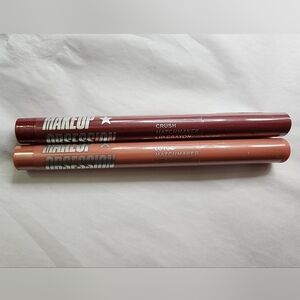 Revolution B. MAKEUP OBSESS Lot Of 2 Matchmaker Lip Crayon LOTUS & CRUSH Sealed